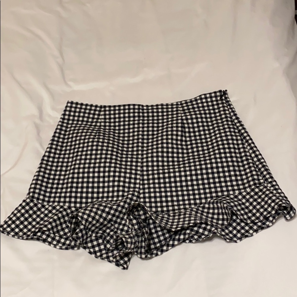 Zara Gingham Shorts